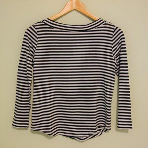 NWOT MANGO Organic Cotton Striped Shirt
